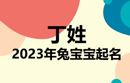 丁姓兔宝宝男孩女孩取名大全2023年