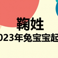 鞠姓兔宝宝男孩女孩取名大全2023年